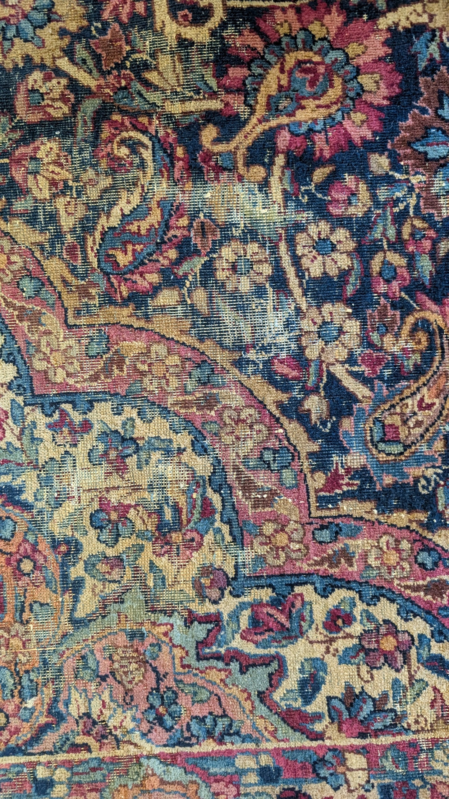 Antique Persian Kerman Rug, 9'8"x12'4"