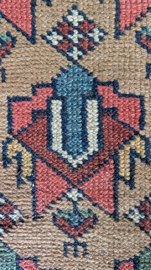 Antique Caucasian Runner Rug, 3x10, "The Talisman Trail"