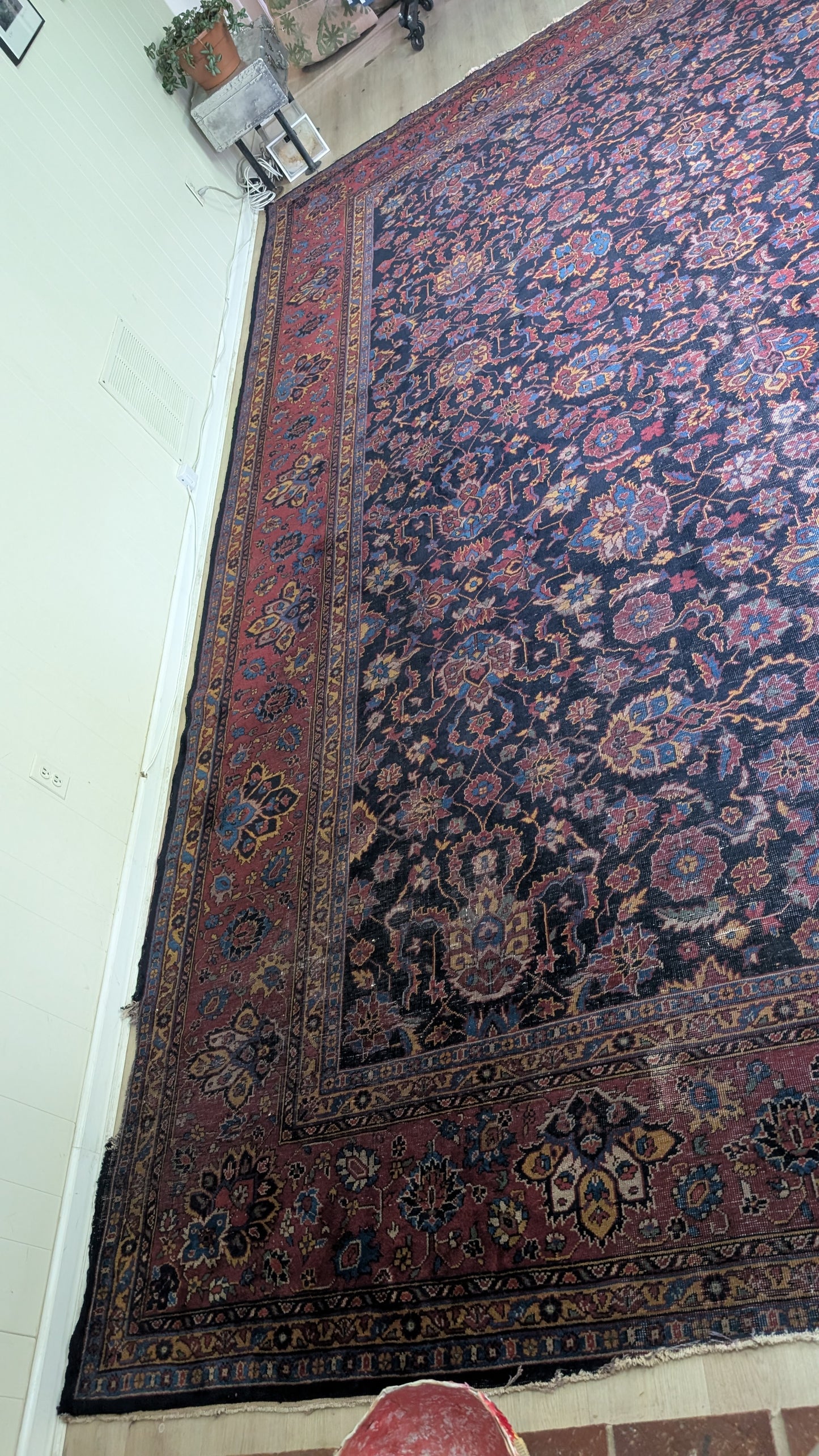 Antique Turkish Rug, 12x16 - The Jewel Tone Heritage Palace