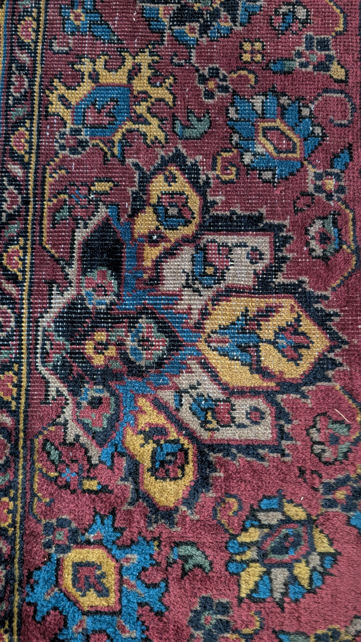Antique Turkish Rug, 12x16 - The Jewel Tone Heritage Palace