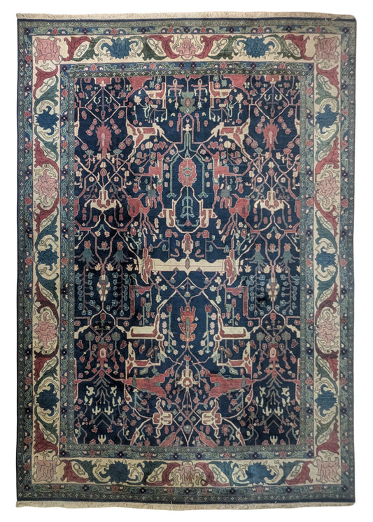 Vintage Oriental Rug, 10x13 - "The Wanderer's Palace"