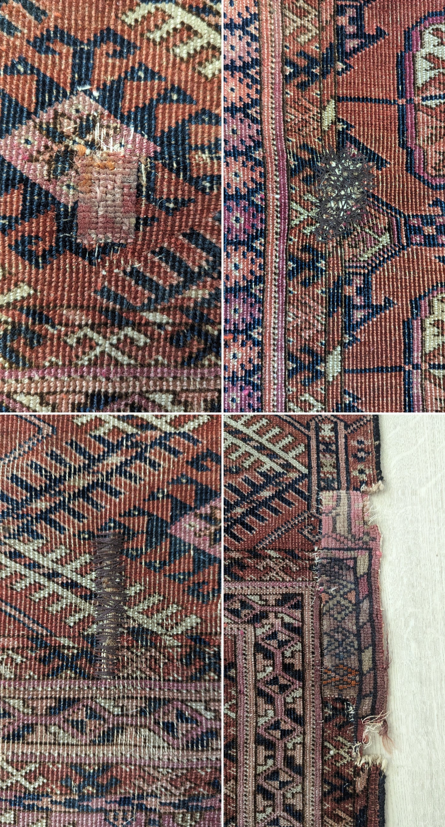 Antique Tekke Turkmen Rug, 7'3"x10'6"