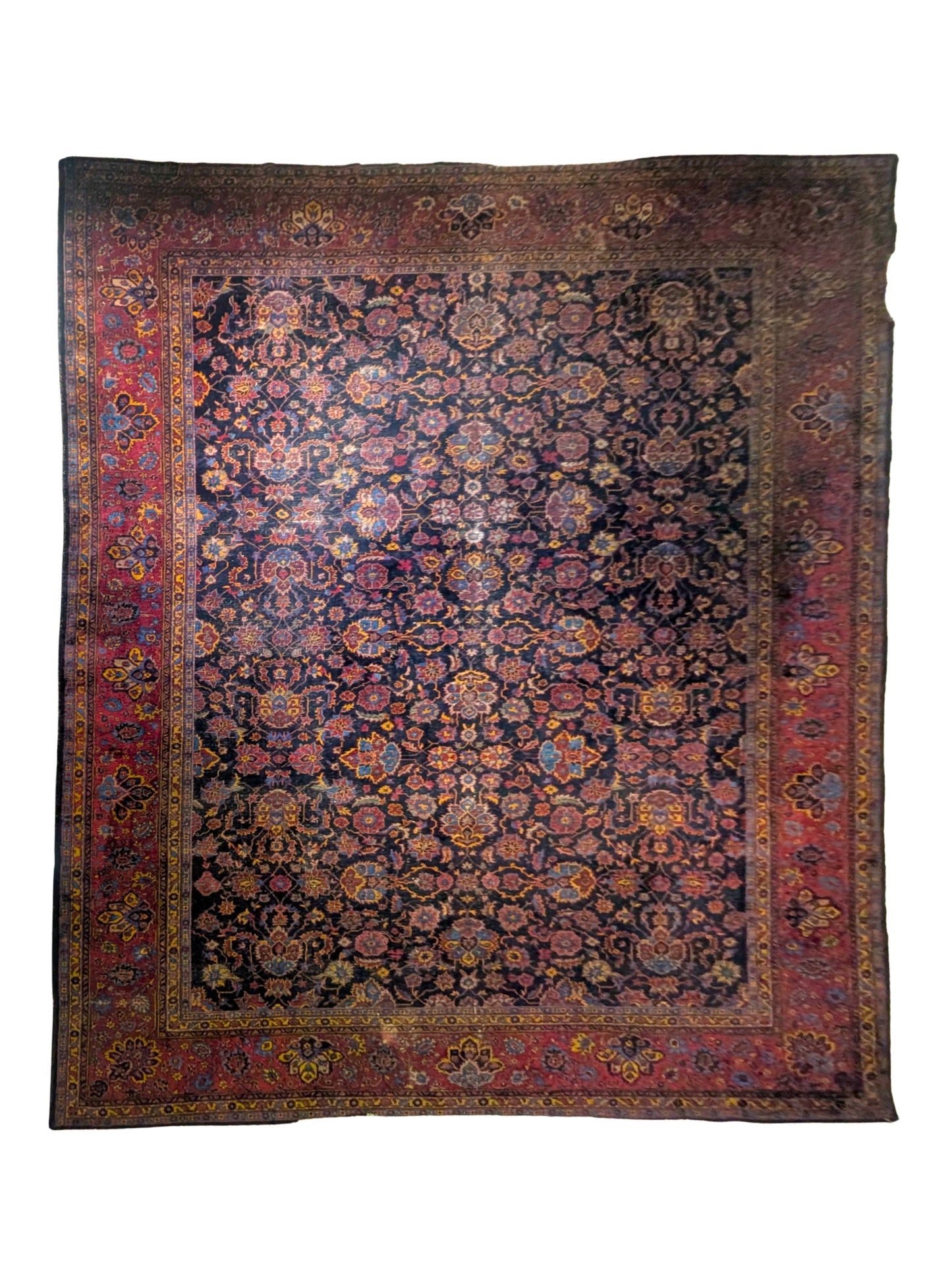 Antique Turkish Rug, 12x16 - The Jewel Tone Heritage Palace