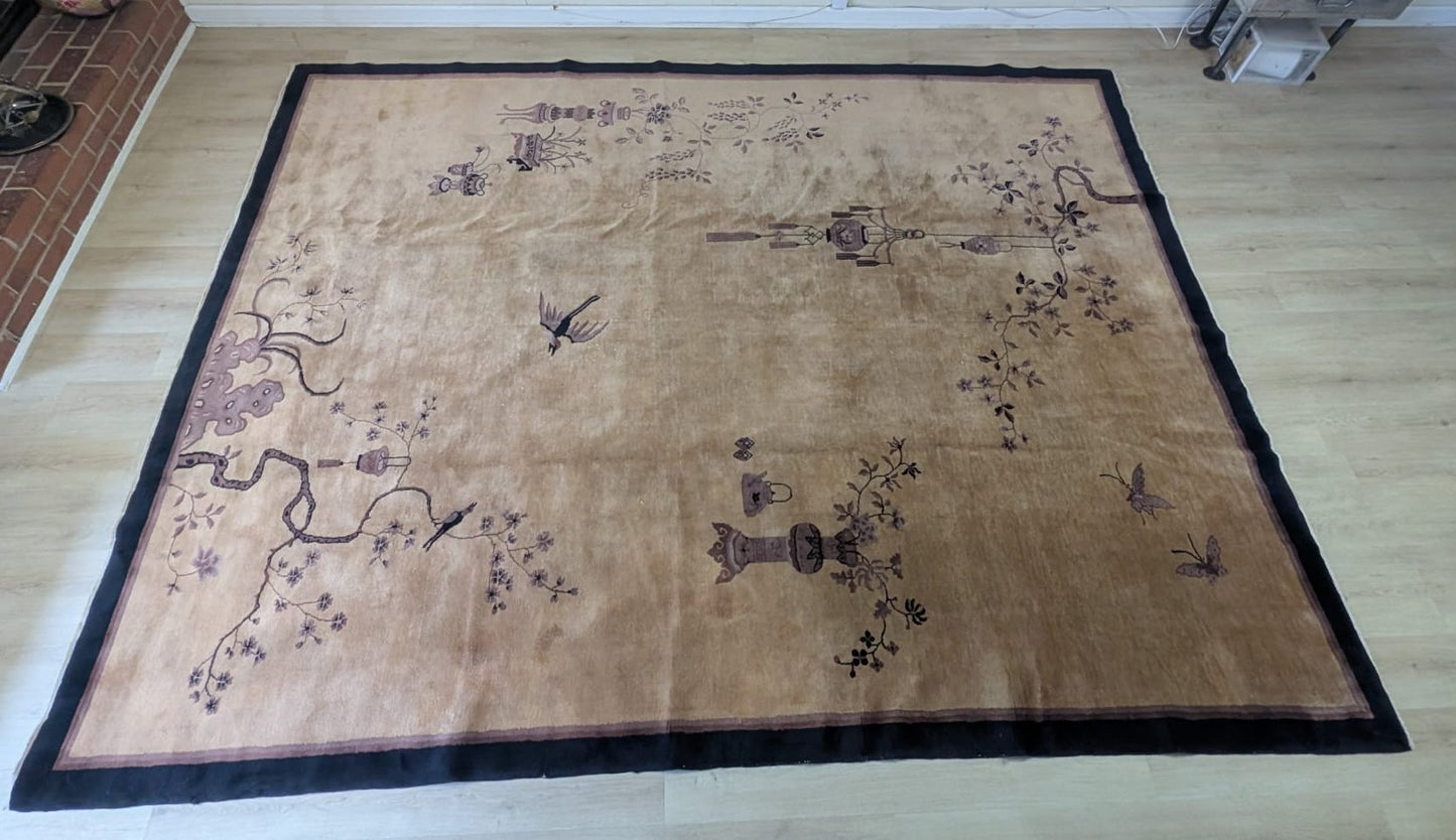 Antique Chinese Art Deco Rug
