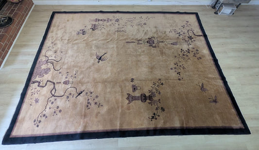 Antique Chinese Art Deco Rug