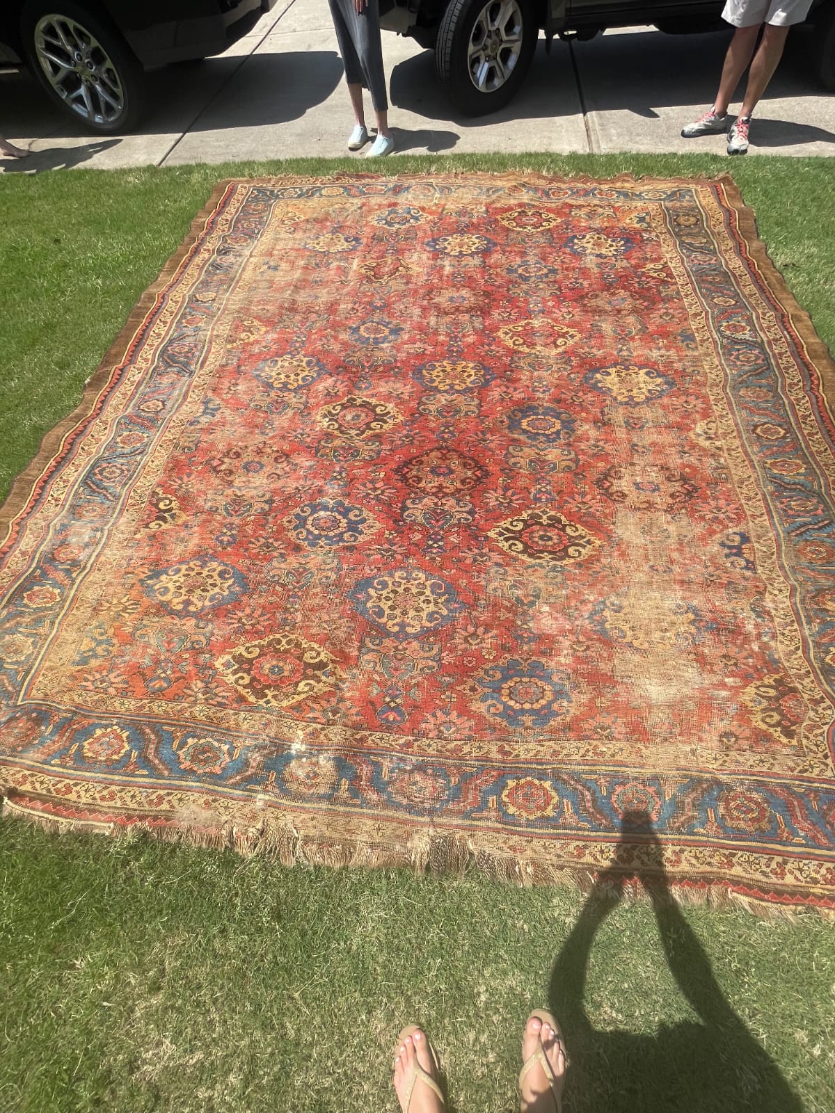 Antique Bakhshaish Persian Rug, 11'x12'6"