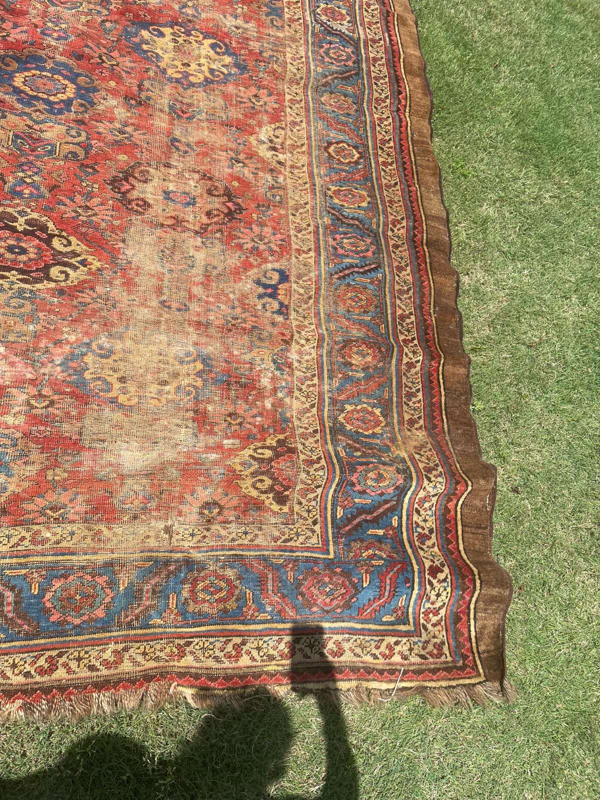 Antique Bakhshaish Persian Rug, 11'x12'6"