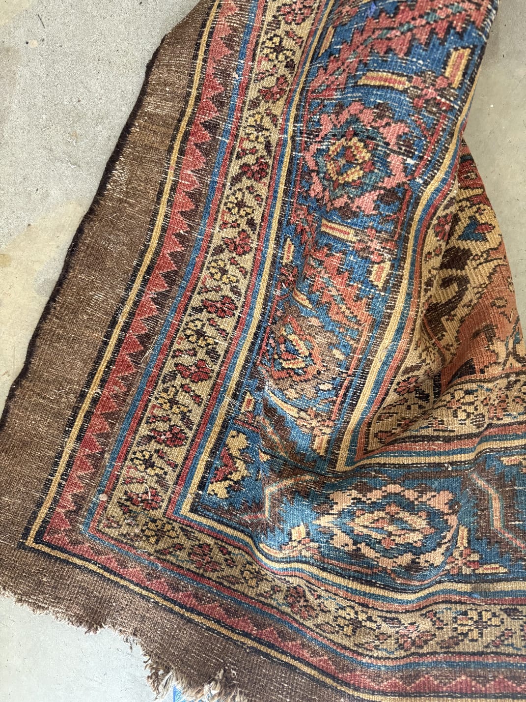 Antique Bakhshaish Persian Rug, 11'x12'6"