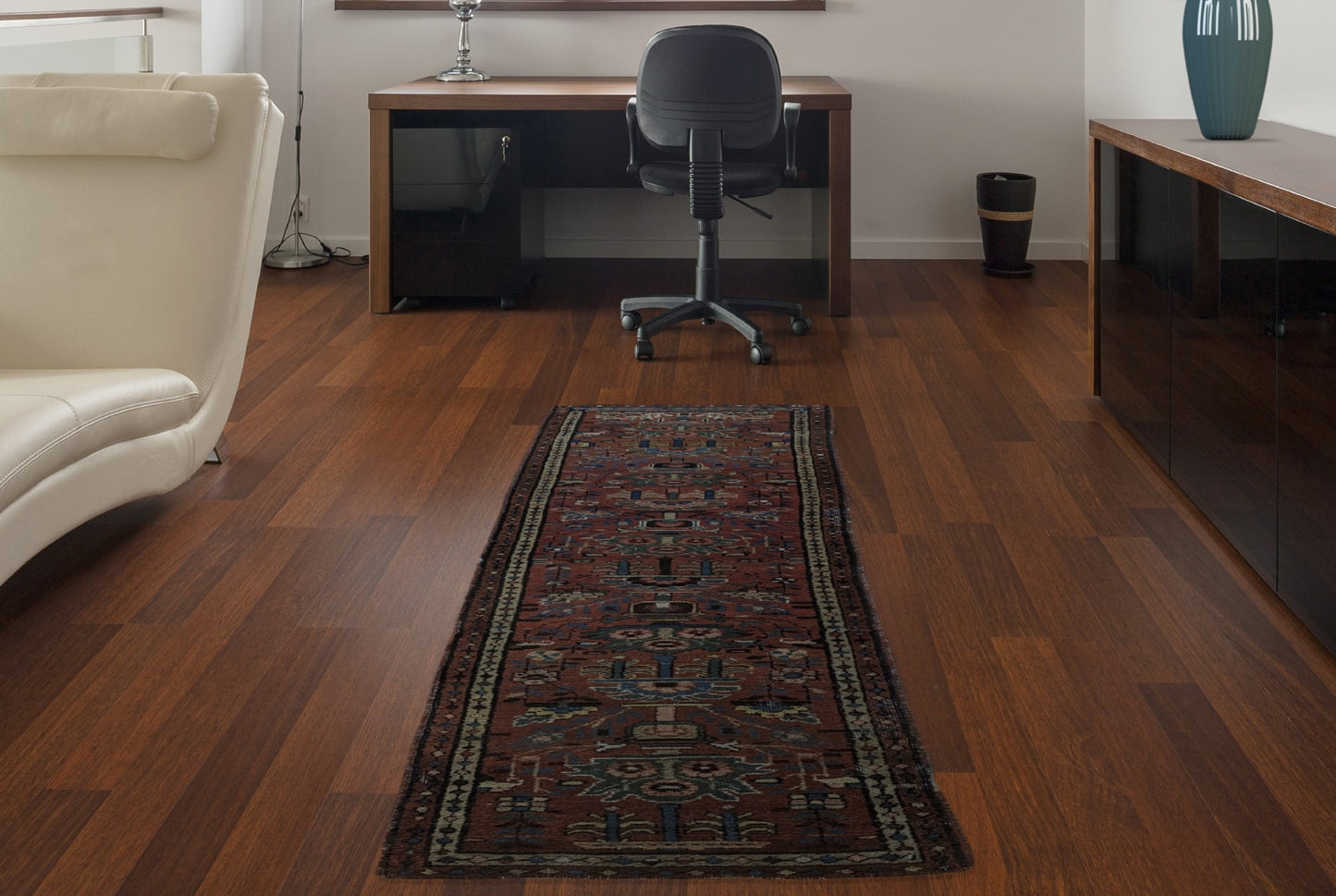 SOLD - Vintage Serab Persian Runner Rug, 2x9