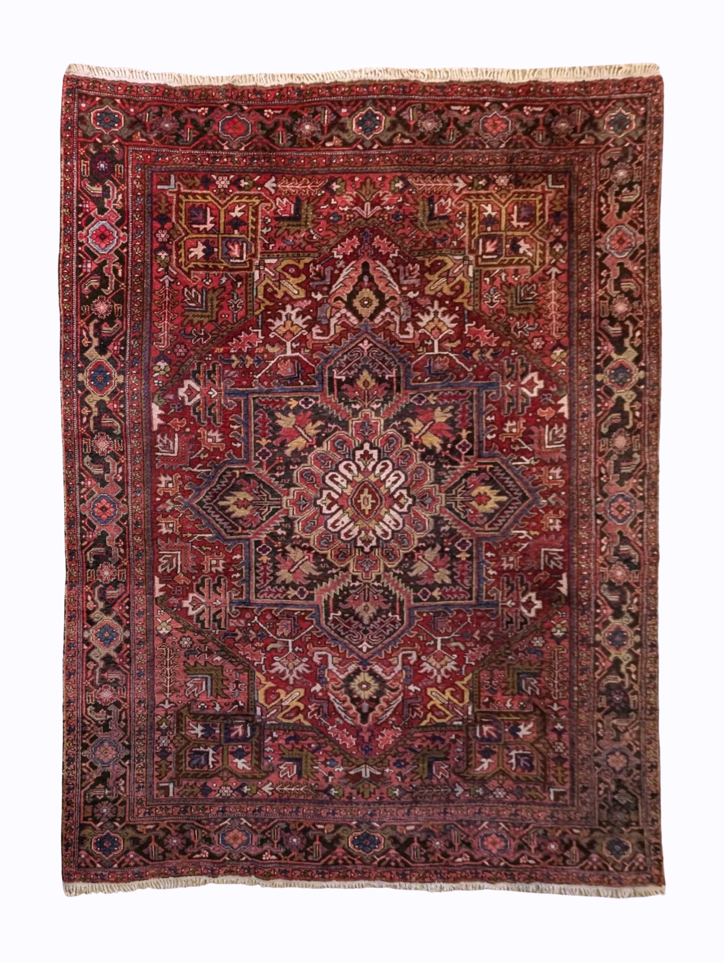 Vintage Persian Heriz Rug, 8x11