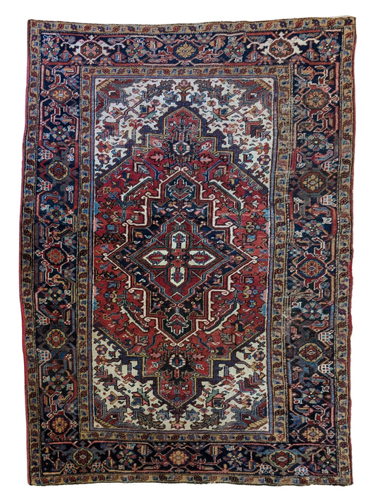 Vintage Heriz Persian Rug, 5'9"x7'10"