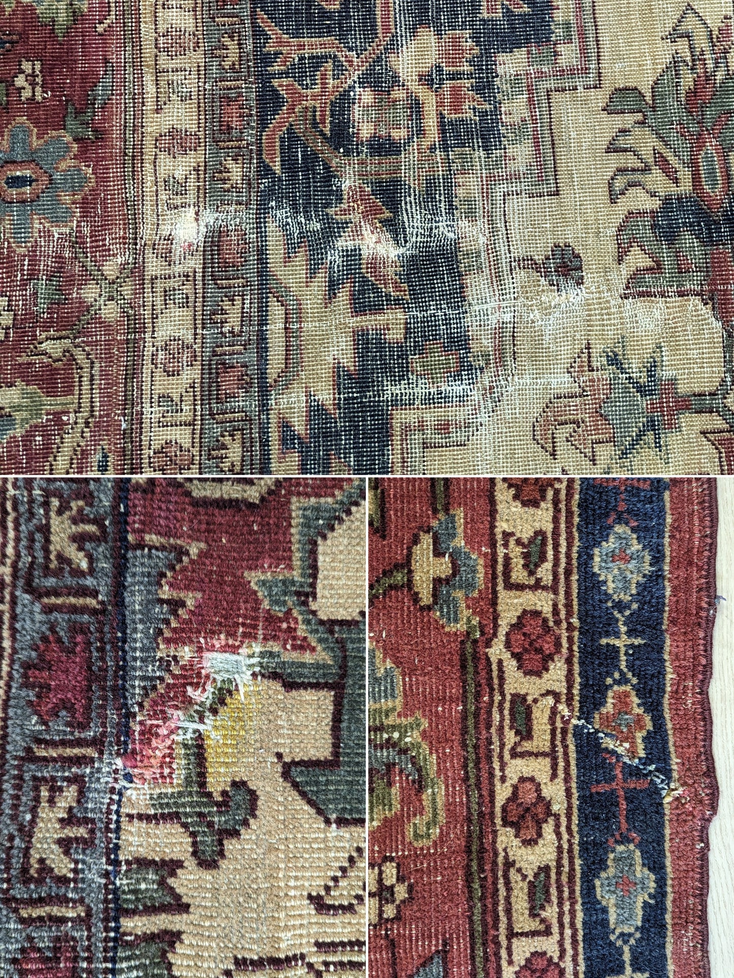 SOLD - Antique Anatolian Turkish Rug, 9x10 - 'The Bohemian Salon'