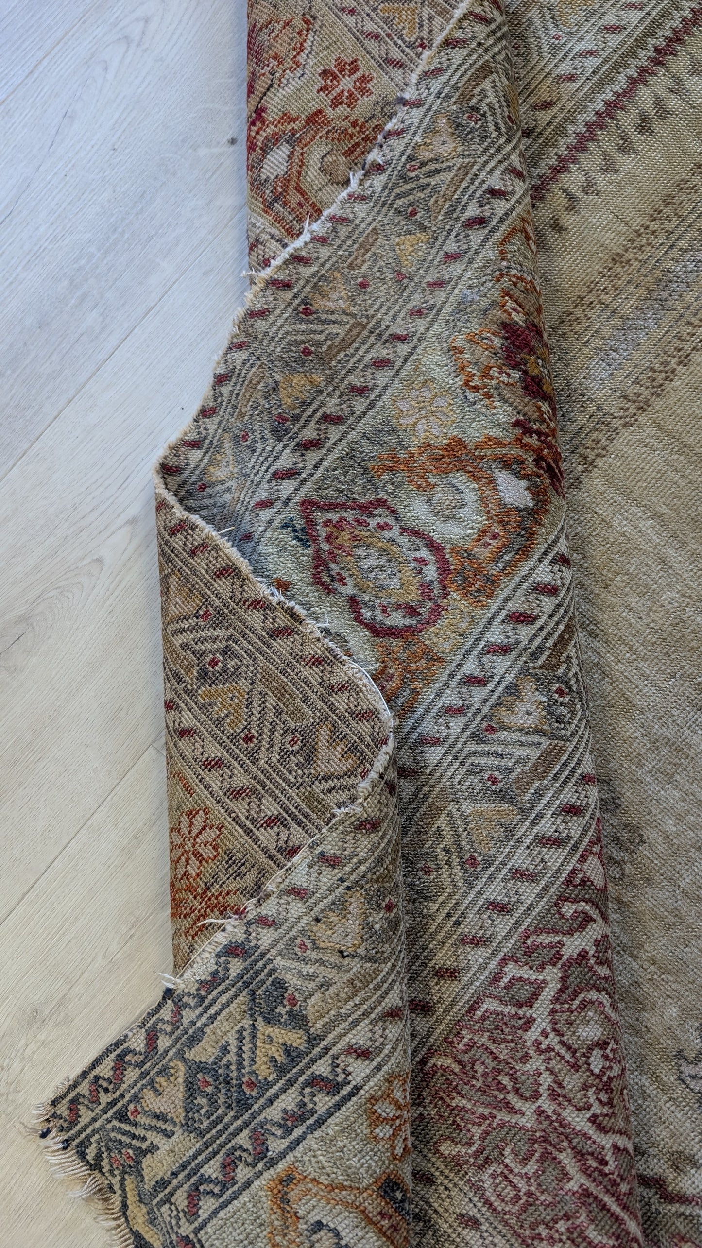 Antique Turkish Prayer Rug, 4'2"x5'6" - Anatolian Dawn