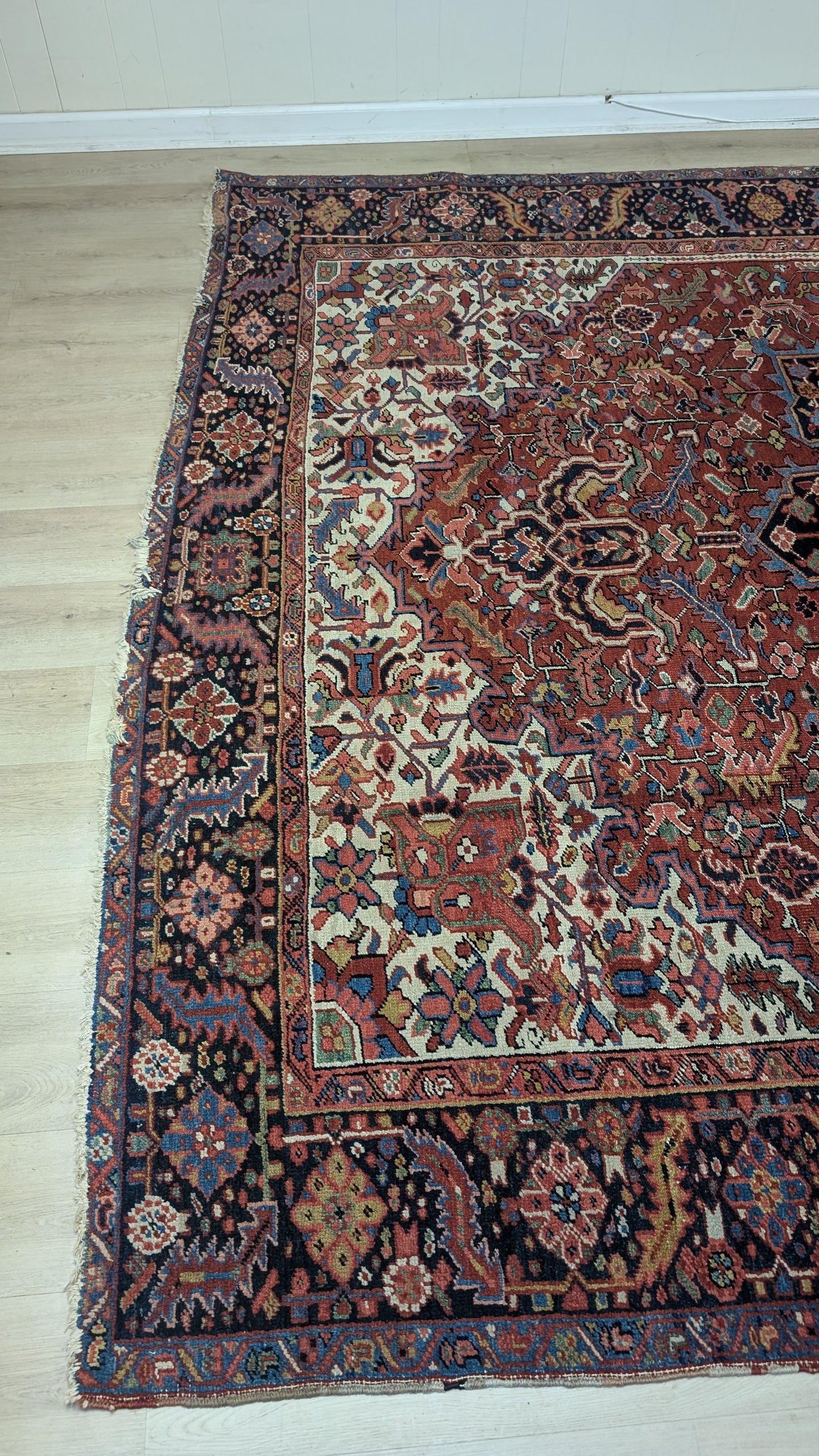 Antique Persian Heriz Rug, 8'2"x11'3"