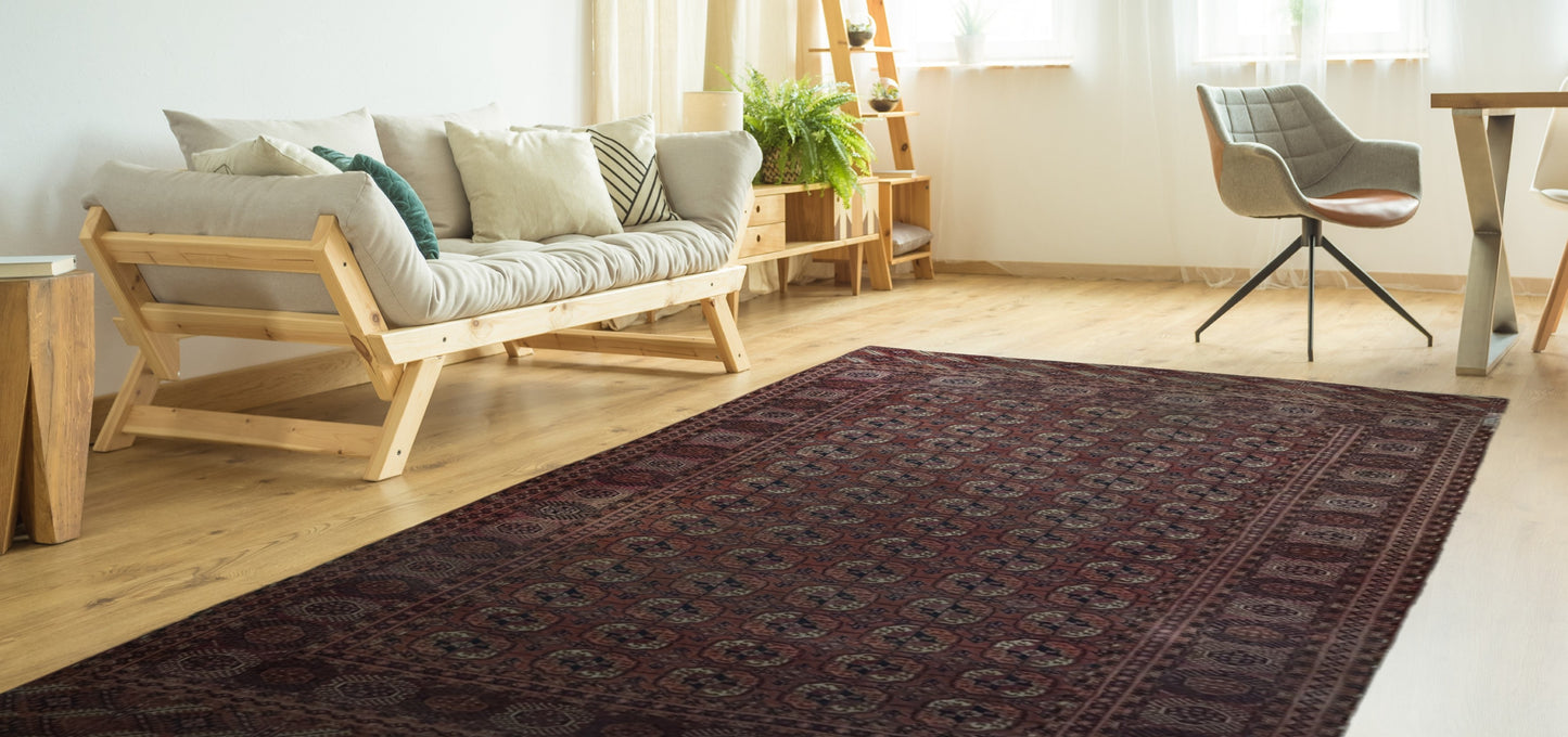 Antique Tekke Turkmen Rug, 7'3"x10'6"