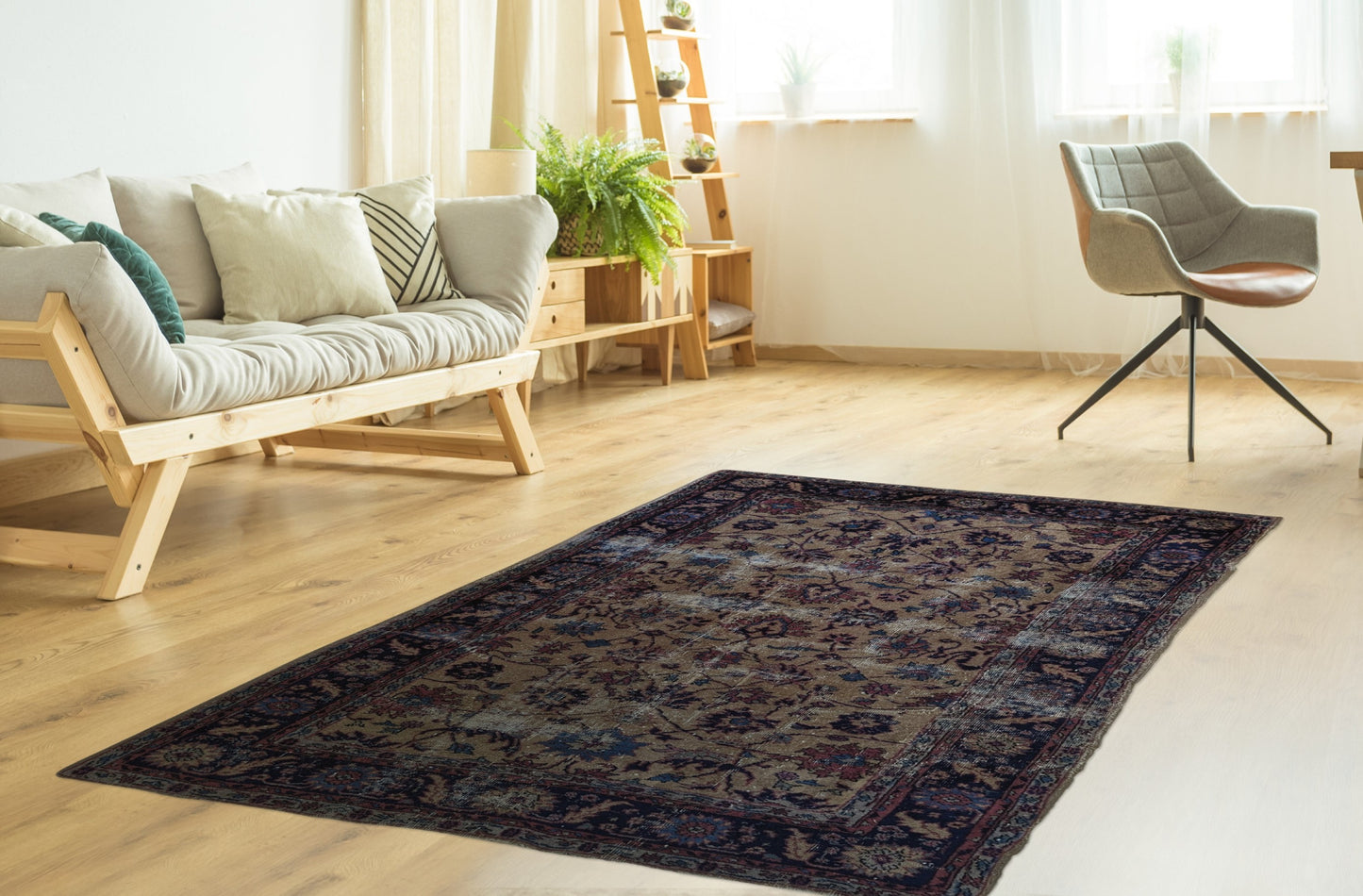 Antique Turkish Rug, 5x8