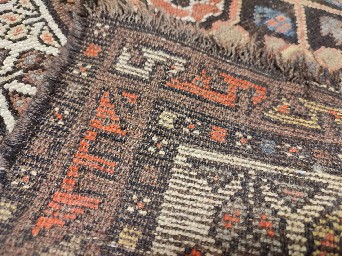 SOLD - Antique Kurdish Rug, 3'6"x6'8"