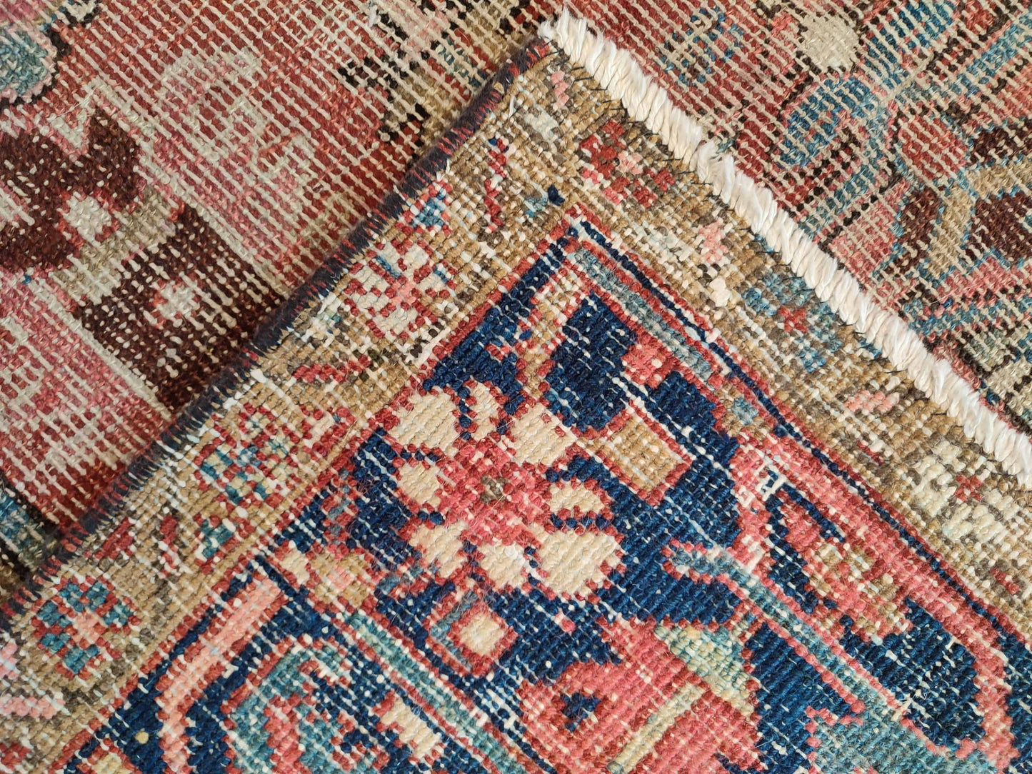 SOLD - Antique Persian Heriz Rug, 6'8"x9'4"