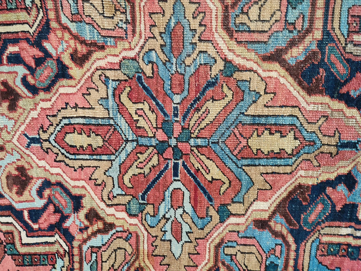 SOLD - Antique Persian Heriz Rug, 7'x10'