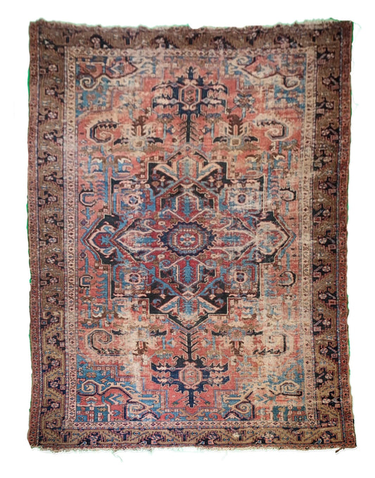 SOLD - Antique Persian Heriz Rug, 9'x13'