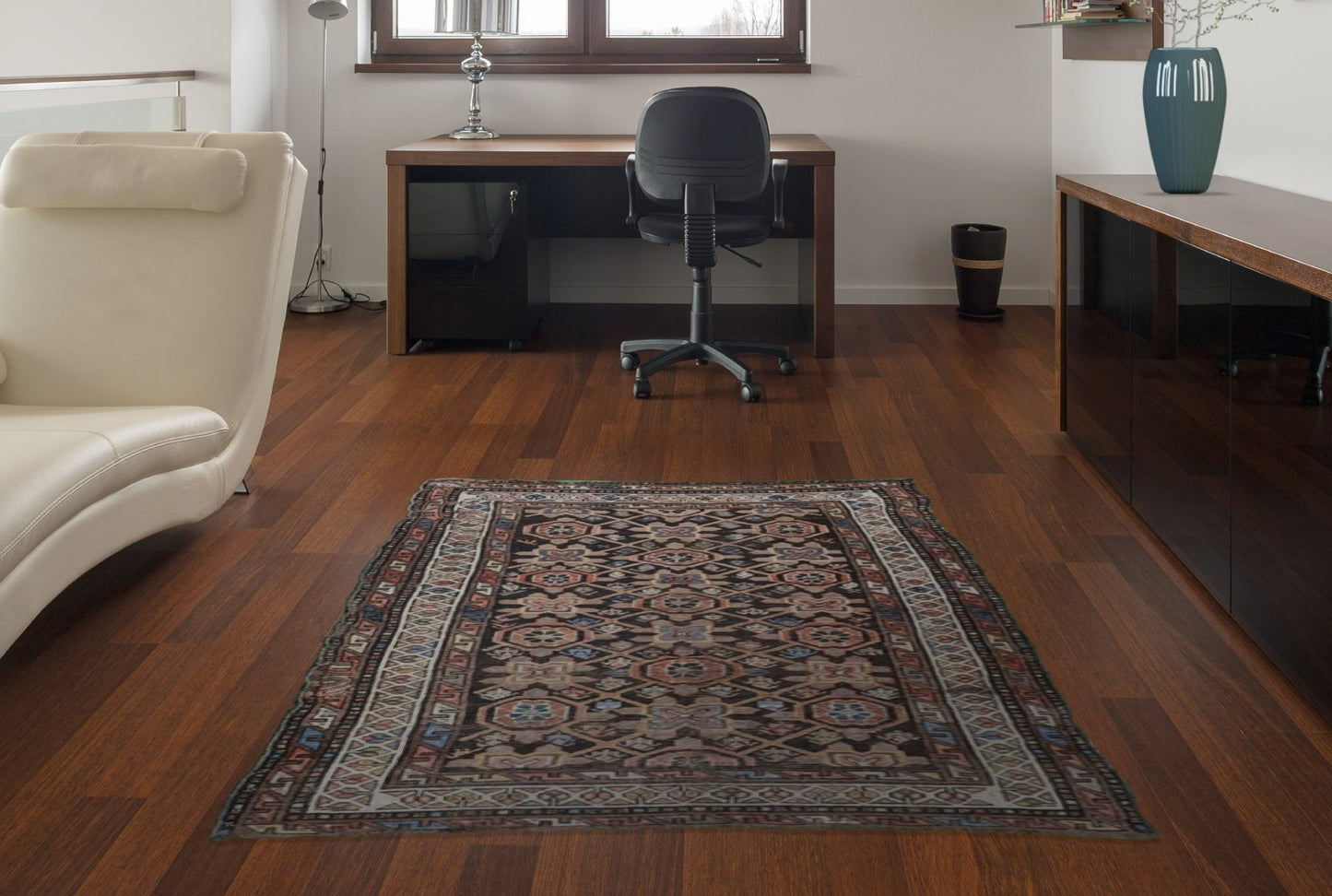 SOLD - Antique Kurdish Rug, 3'6"x6'8"
