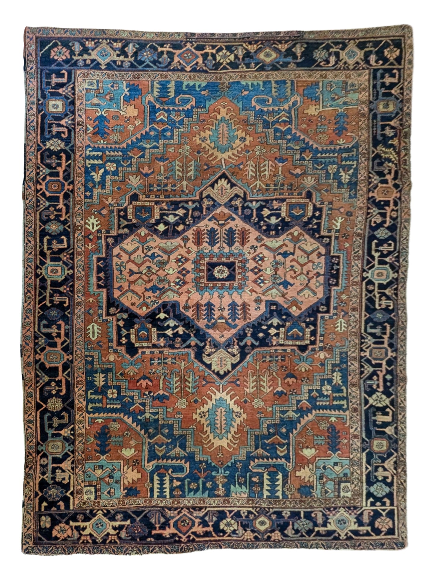 SALE PENDING - Antique Persian Heriz Rug, 9'x12' - "Antique Heriz Dream"