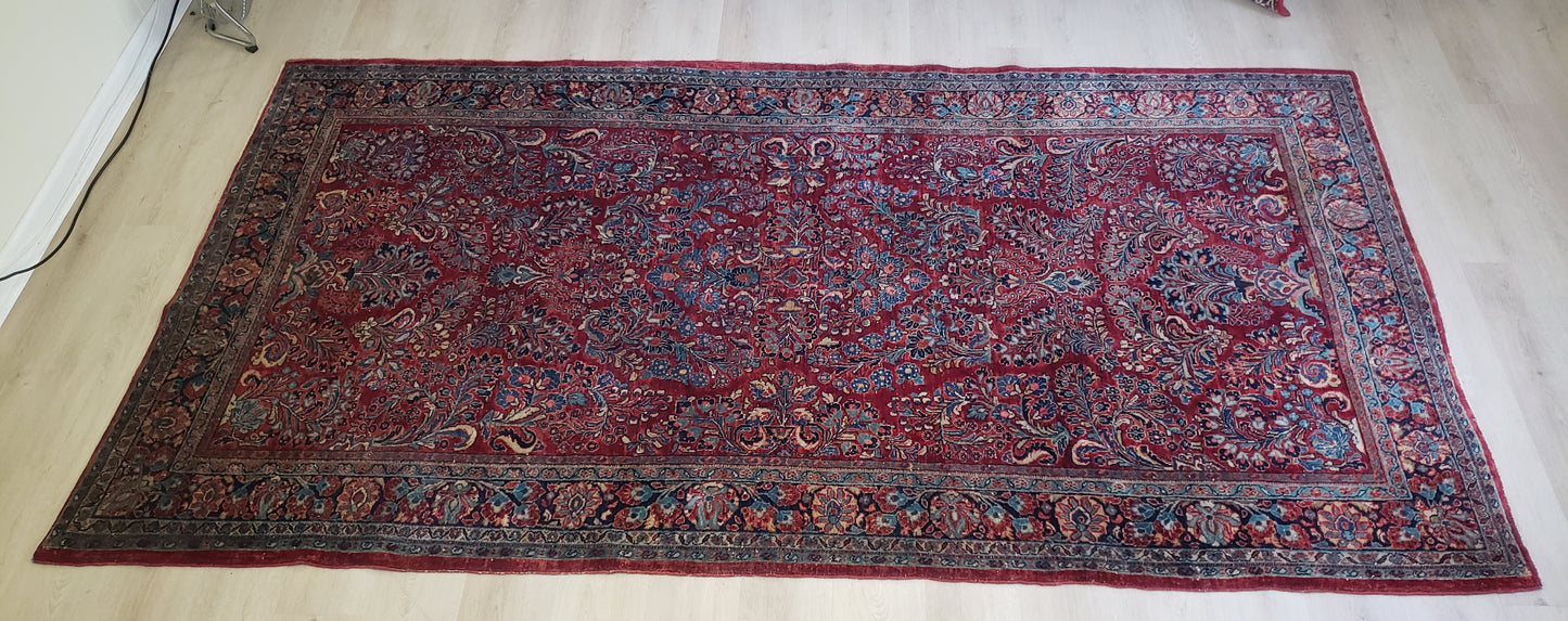 SOLD - Antique Persian Sarouk Rug, 5'3x9'9, "The American Dream Sarouk"