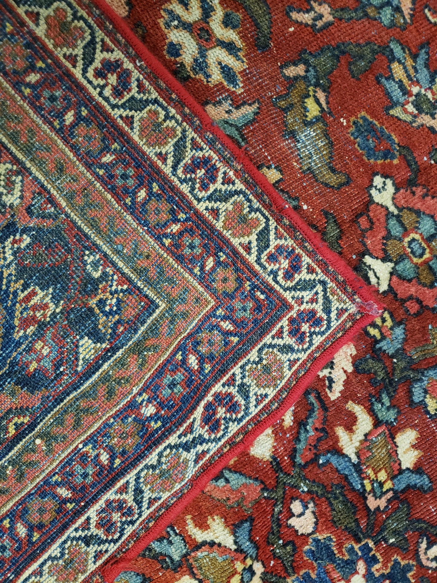 Vintage Mid-Century Mahal Persian Rug, 8x12 - "Bright Sanctuary Mahal"