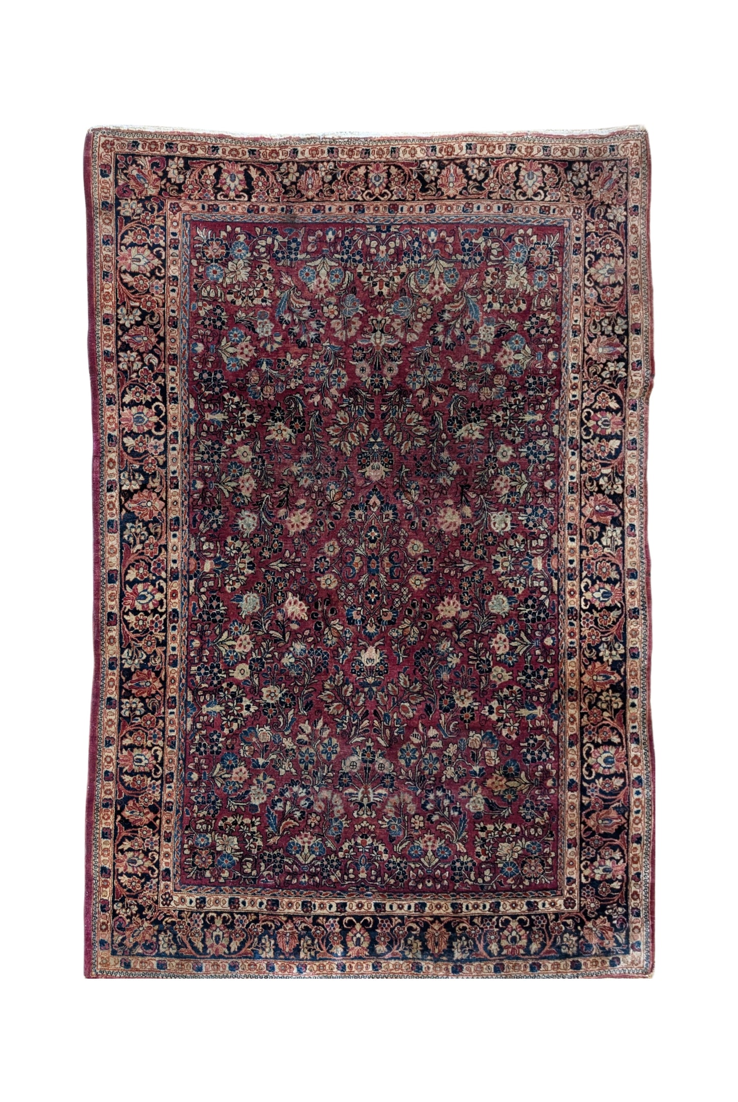 Antique Persian Sarouk Rug, 6x9