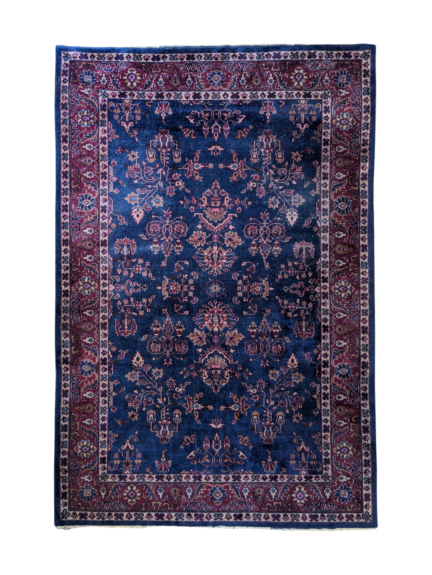 Antique Turkish Rug, 6x9 - "Twilight Sky"