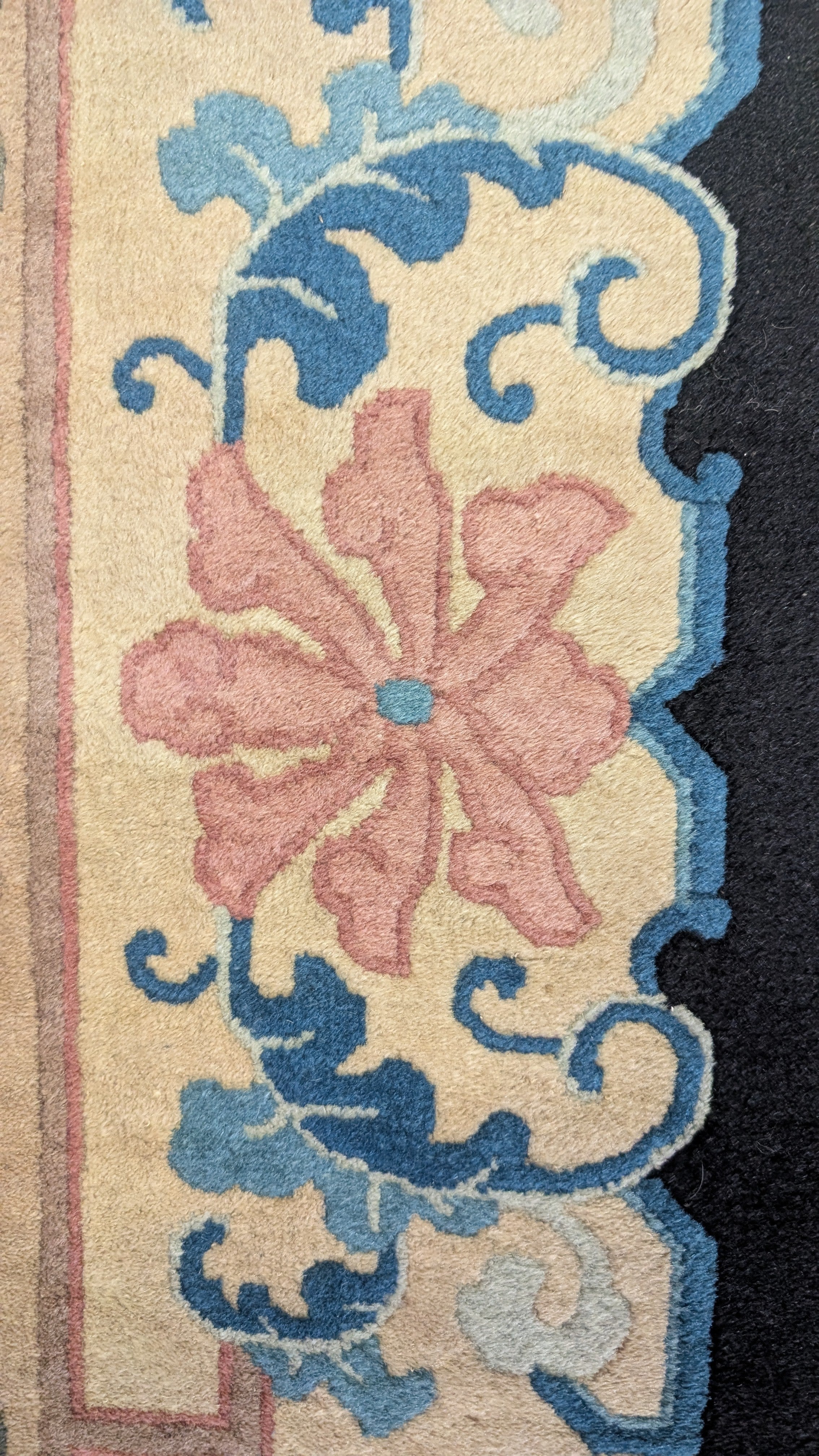 Antique Chinese Art Deco Rug, 9x12, The Celestial Arbor – Abrash