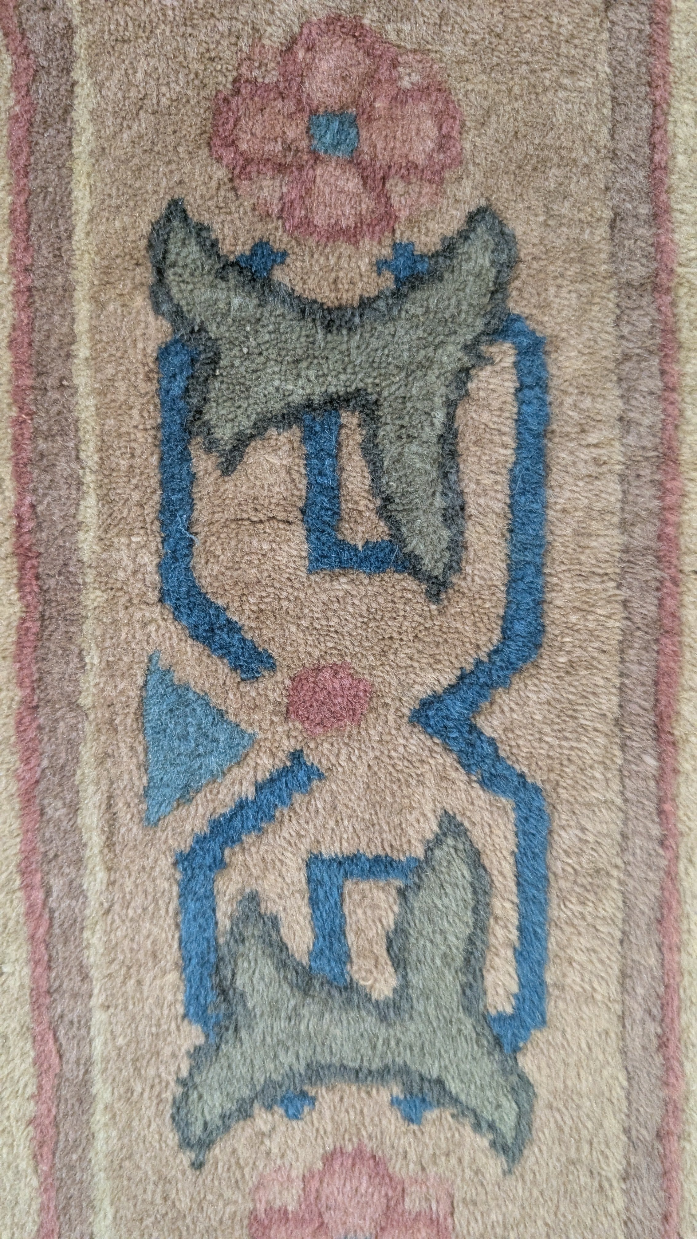 Antique Chinese Art Deco Rug, 9x12, The Celestial Arbor – Abrash