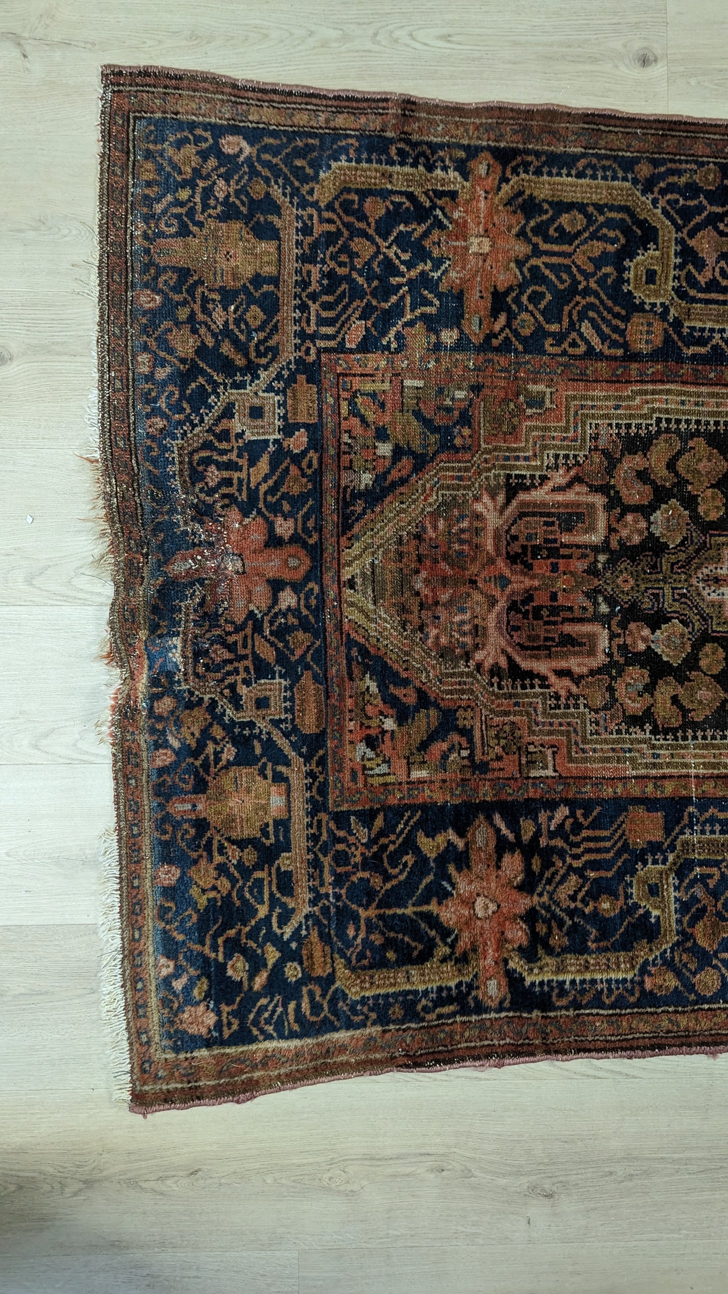 SOLD - Antique Malayer Persian Rug, 4x6