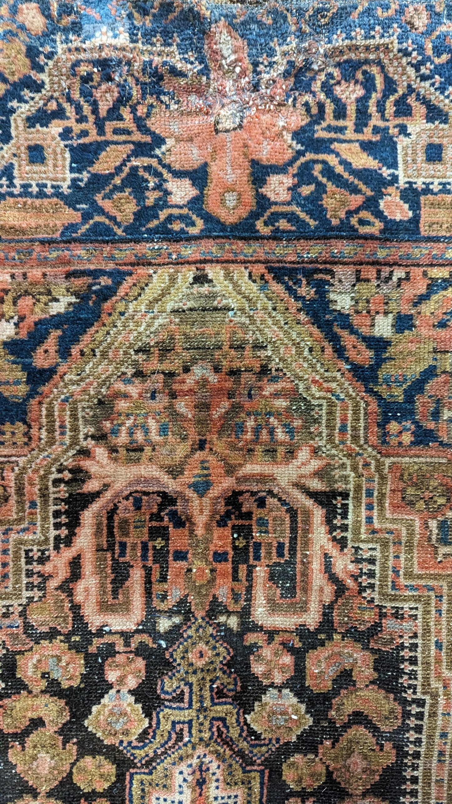 SOLD - Antique Malayer Persian Rug, 4x6