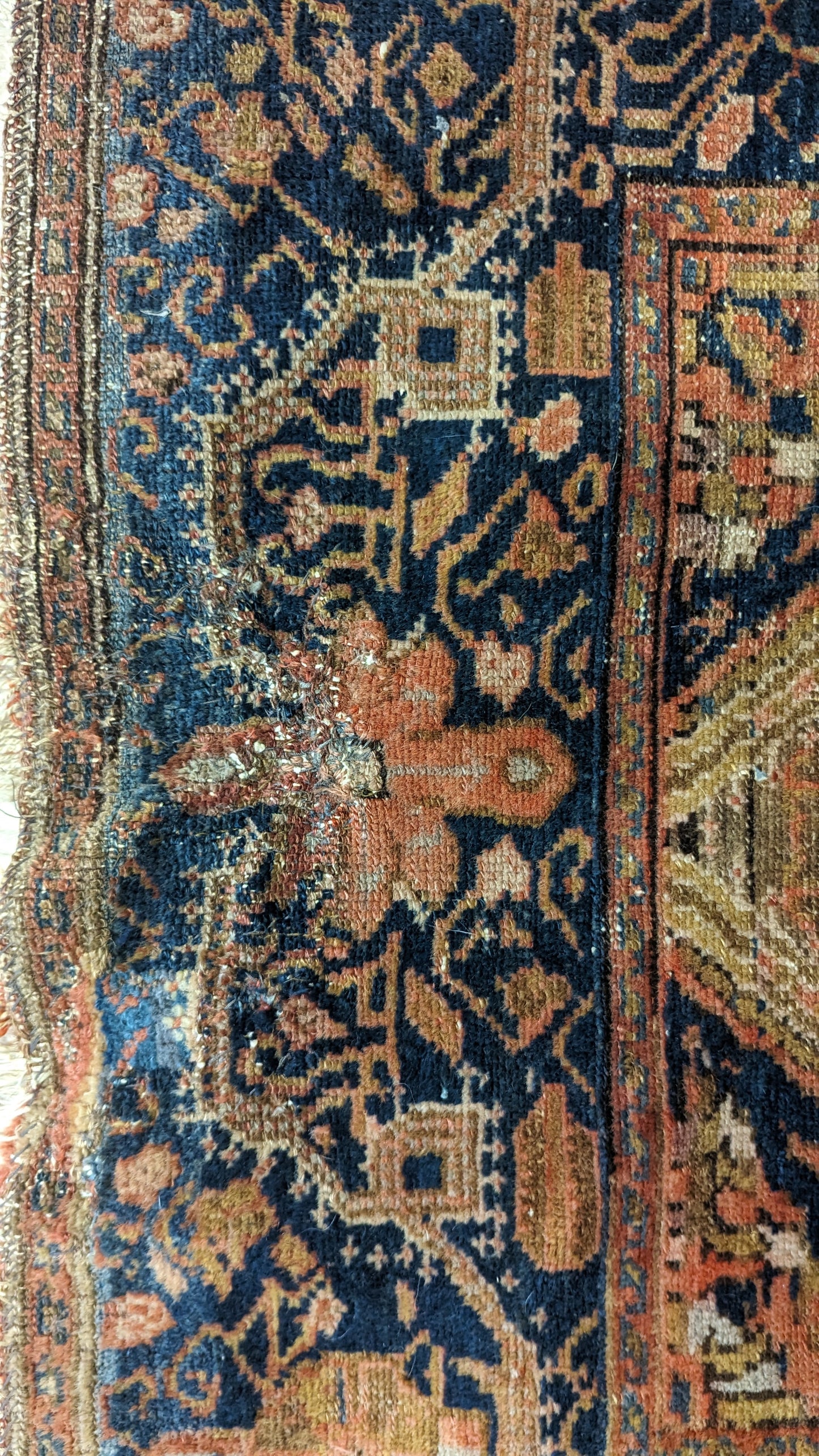 SOLD - Antique Malayer Persian Rug, 4x6