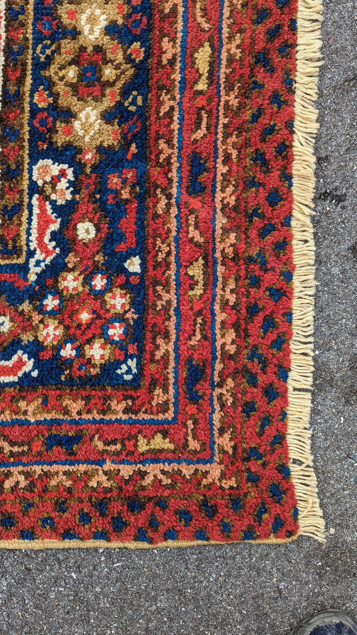 Antique 19th C Smyrna Turkish Rug, 16x20