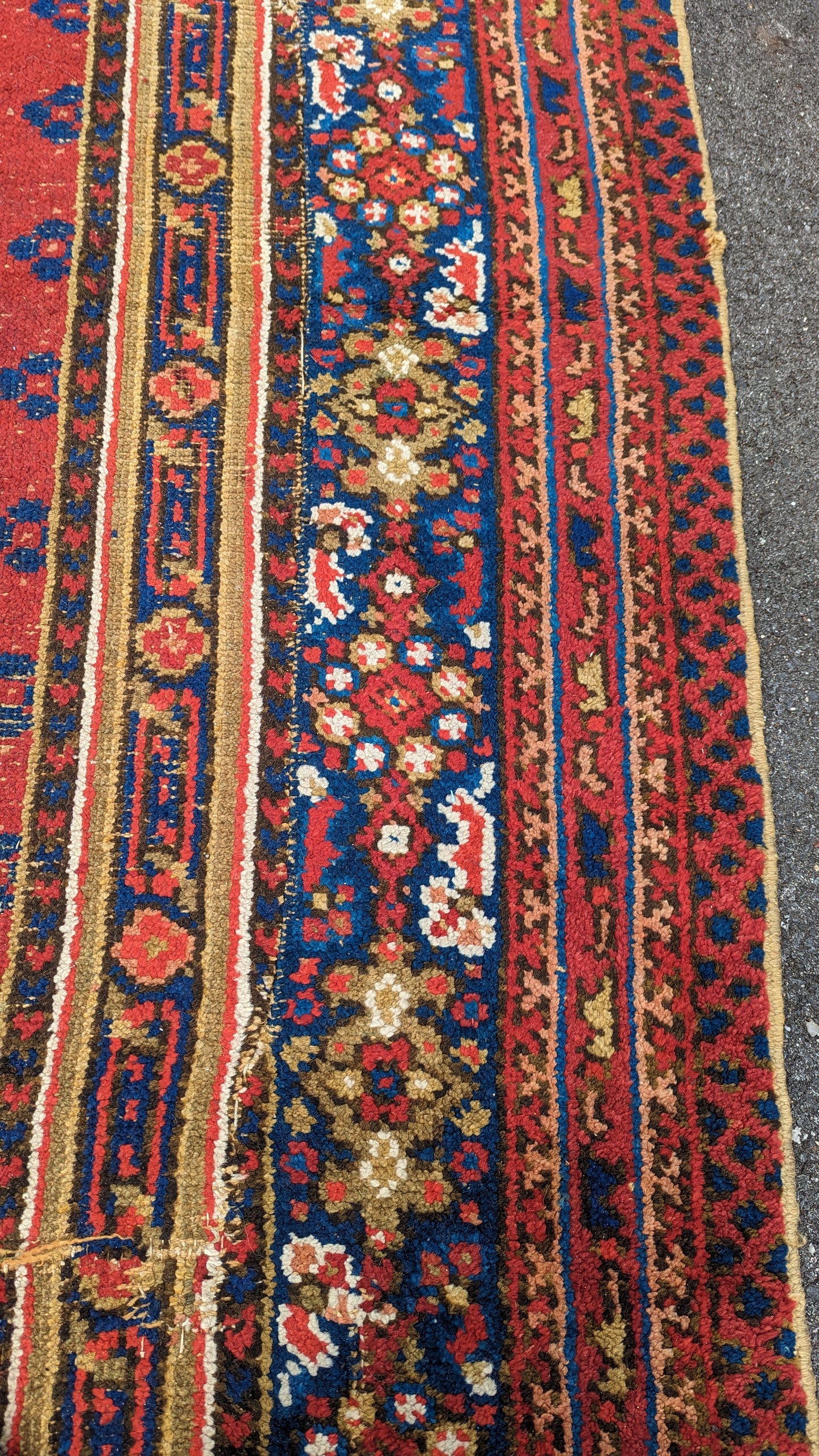 Antique 19th C Smyrna Turkish Rug, 16x20