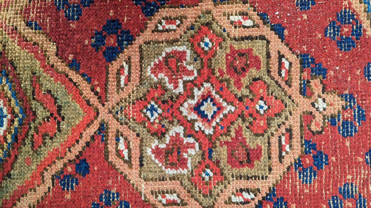 Antique 19th C Smyrna Turkish Rug, 16x20