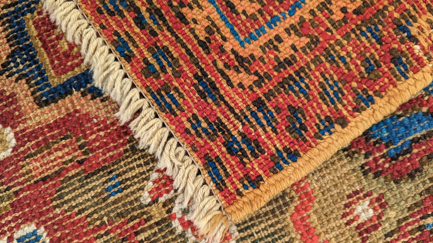 Antique 19th C Smyrna Turkish Rug, 16x20