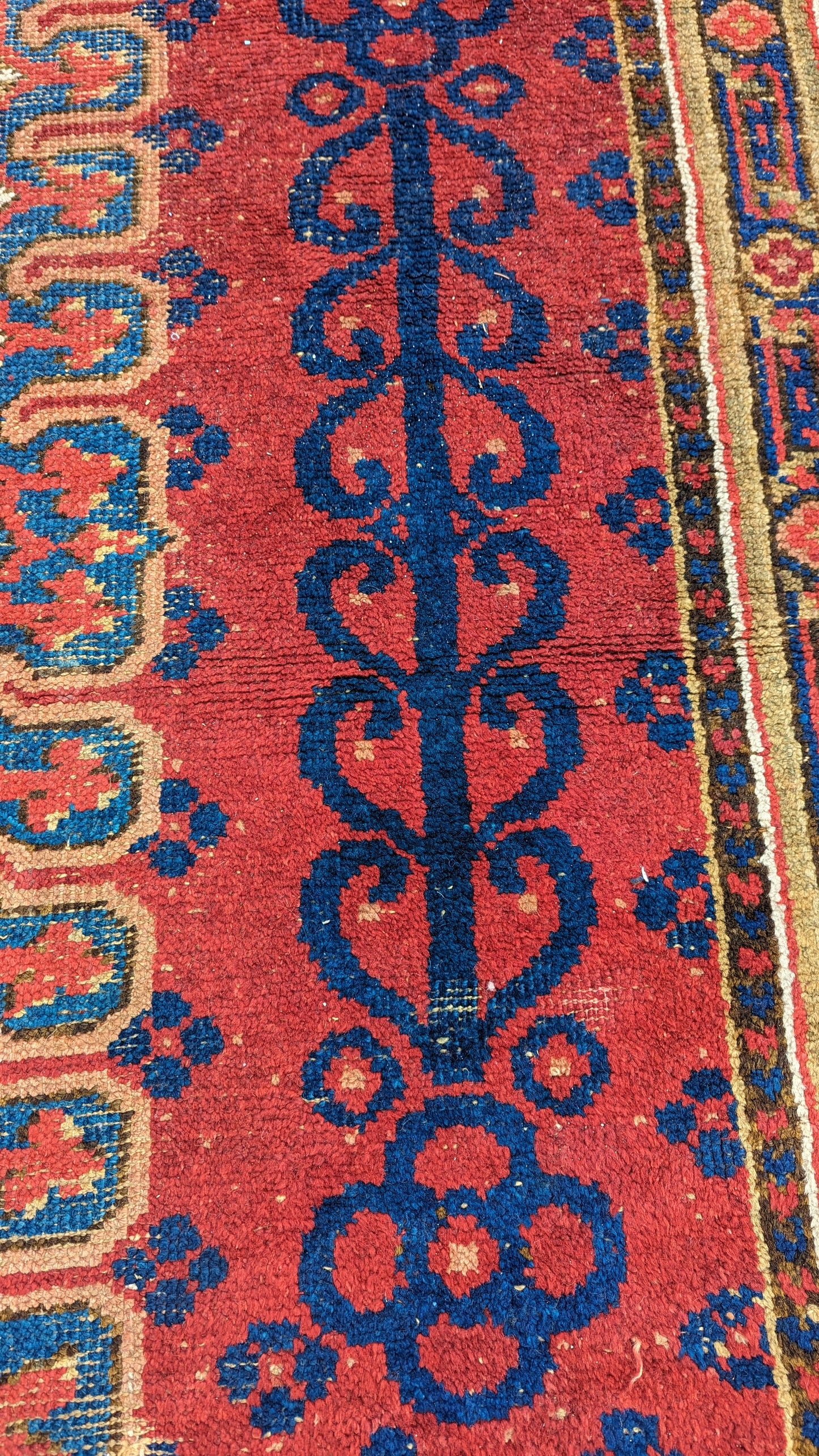 Antique 19th C Smyrna Turkish Rug, 16x20