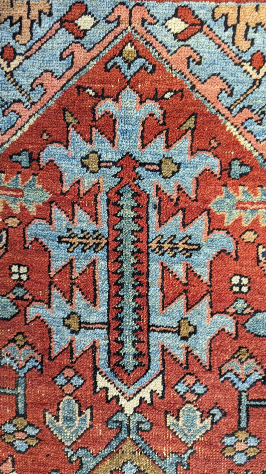 SOLD - Antique Persian Heriz Rug, 7'x10'