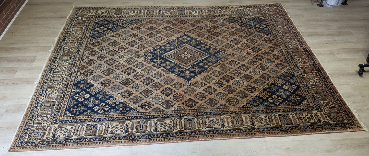 SOLD Vintage Persian Geometric Rug, 8x11
