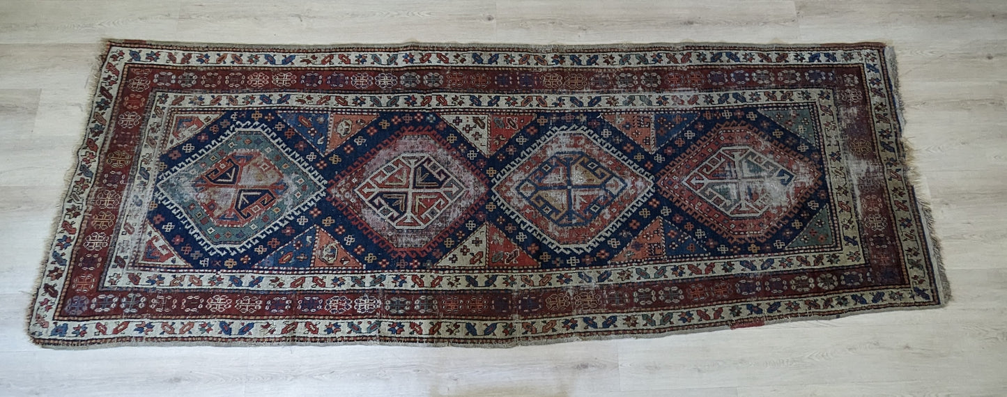 Antique Serab Persian Runner Rug, 3'6x10'3"