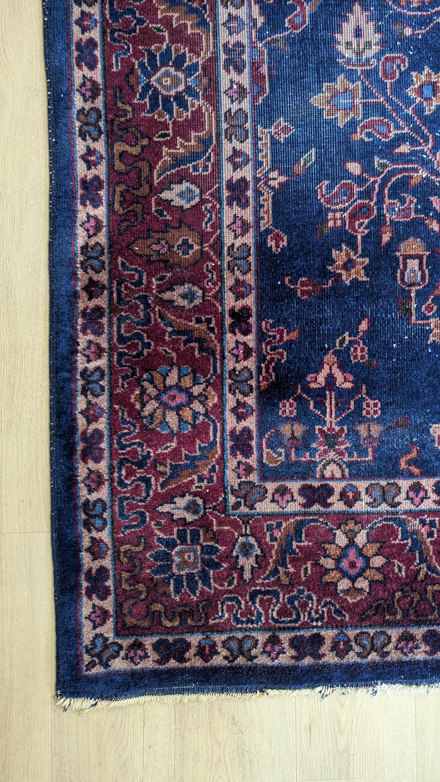 Antique Turkish Rug, 6x9 - "Twilight Sky"