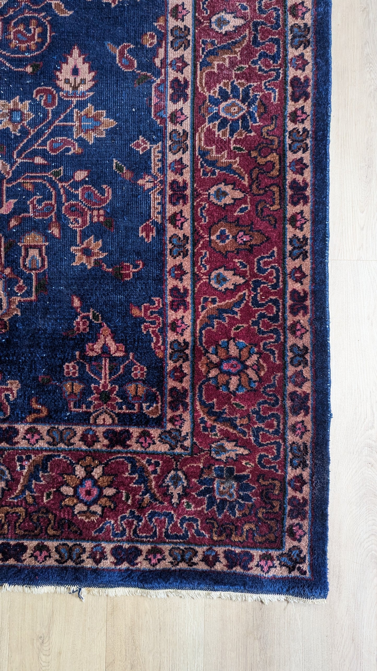 Antique Turkish Rug, 6x9 - "Twilight Sky"