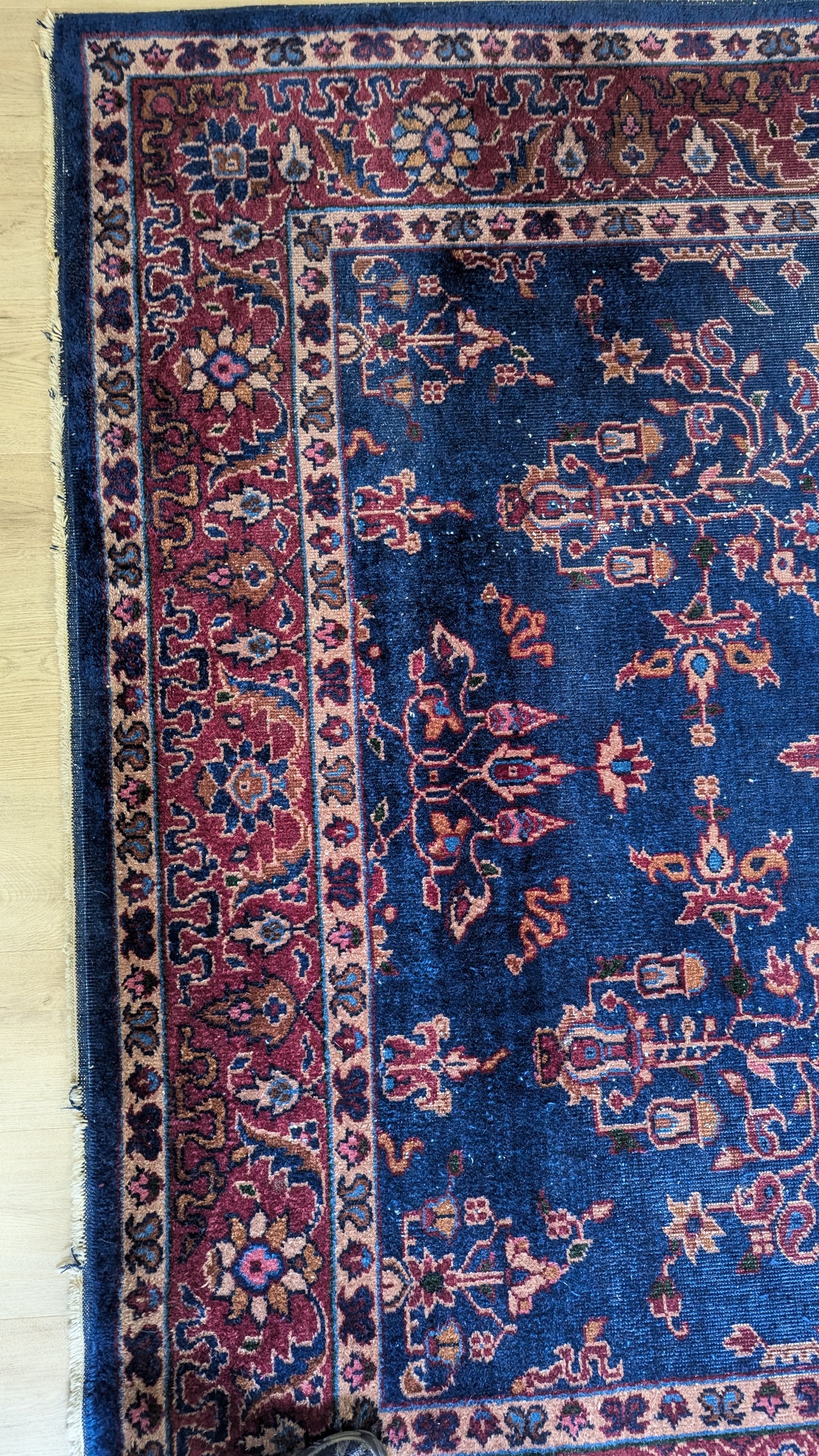 Antique Turkish Rug, 6x9 - "Twilight Sky"