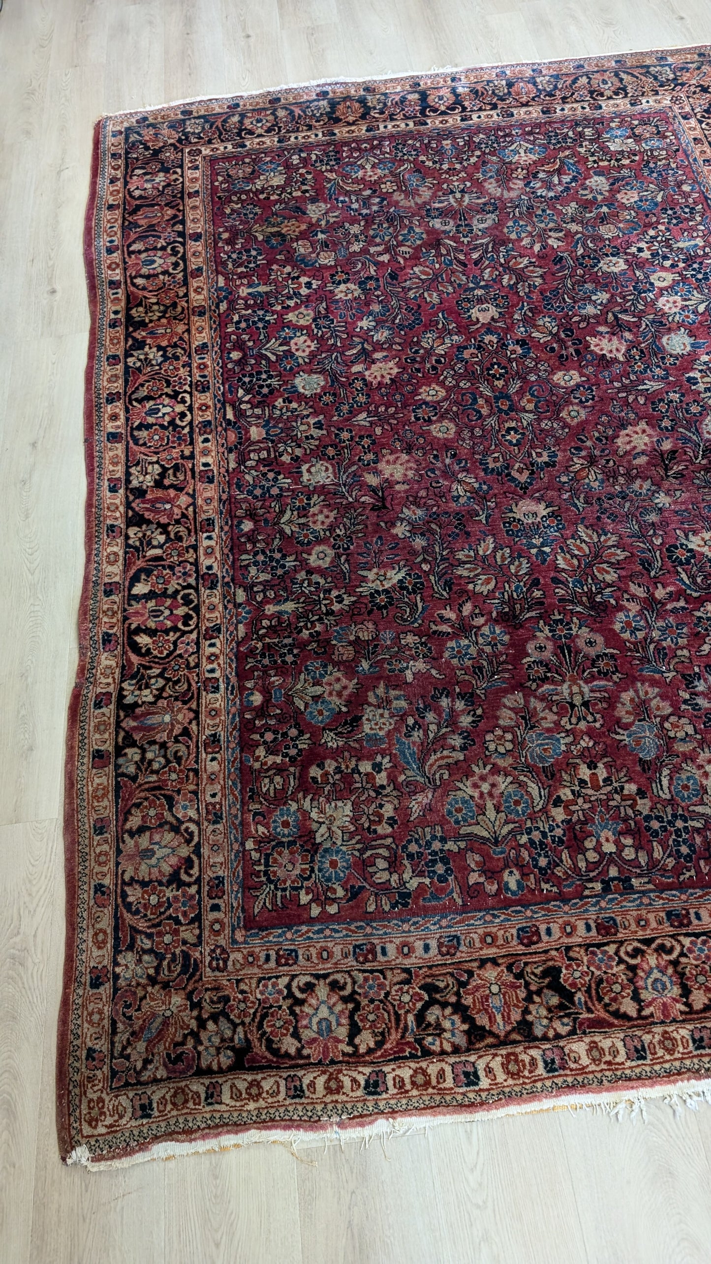 Antique Persian Sarouk Rug, 6x9