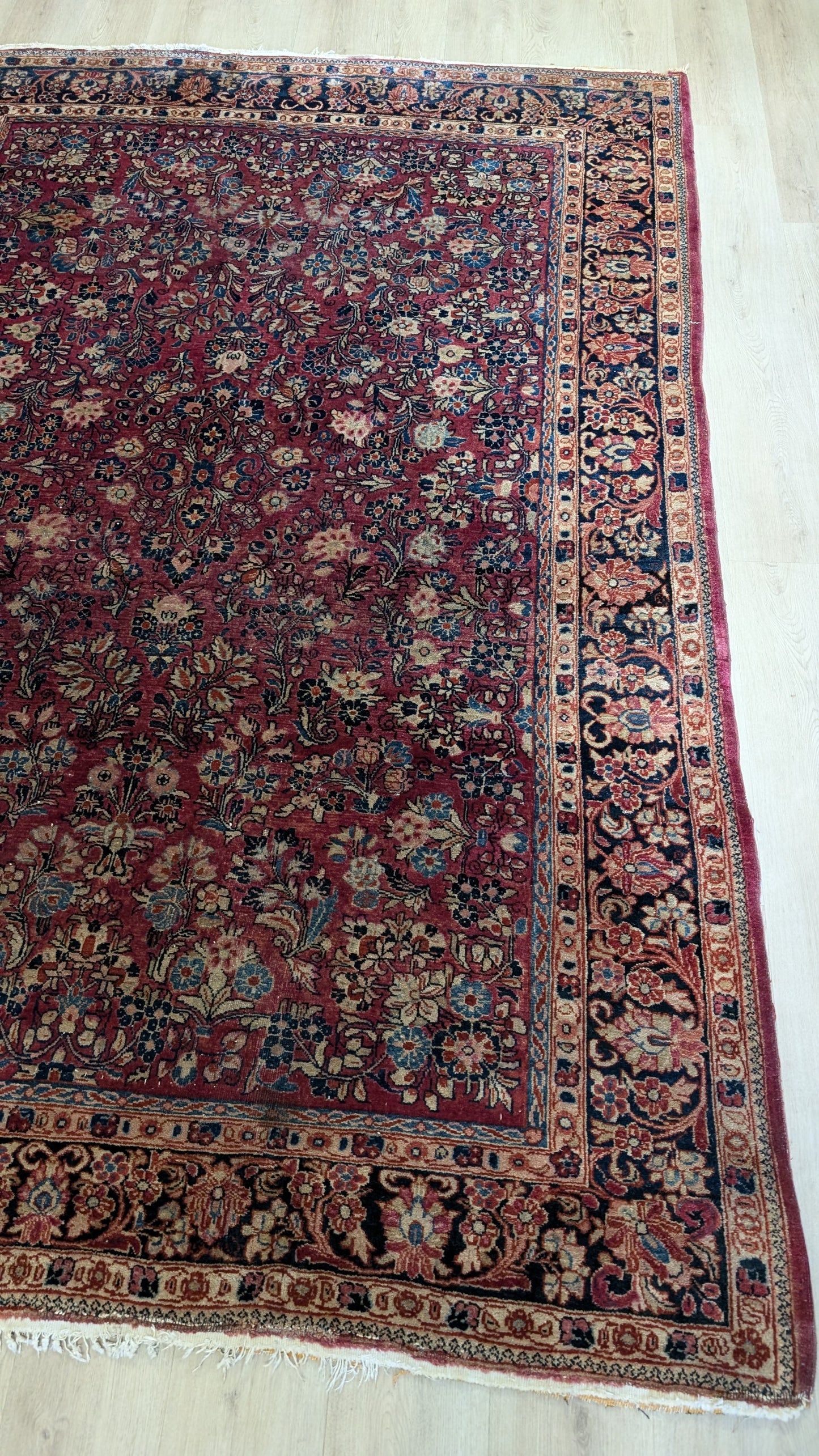 Antique Persian Sarouk Rug, 6x9