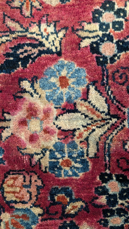 Antique Persian Sarouk Rug, 6x9