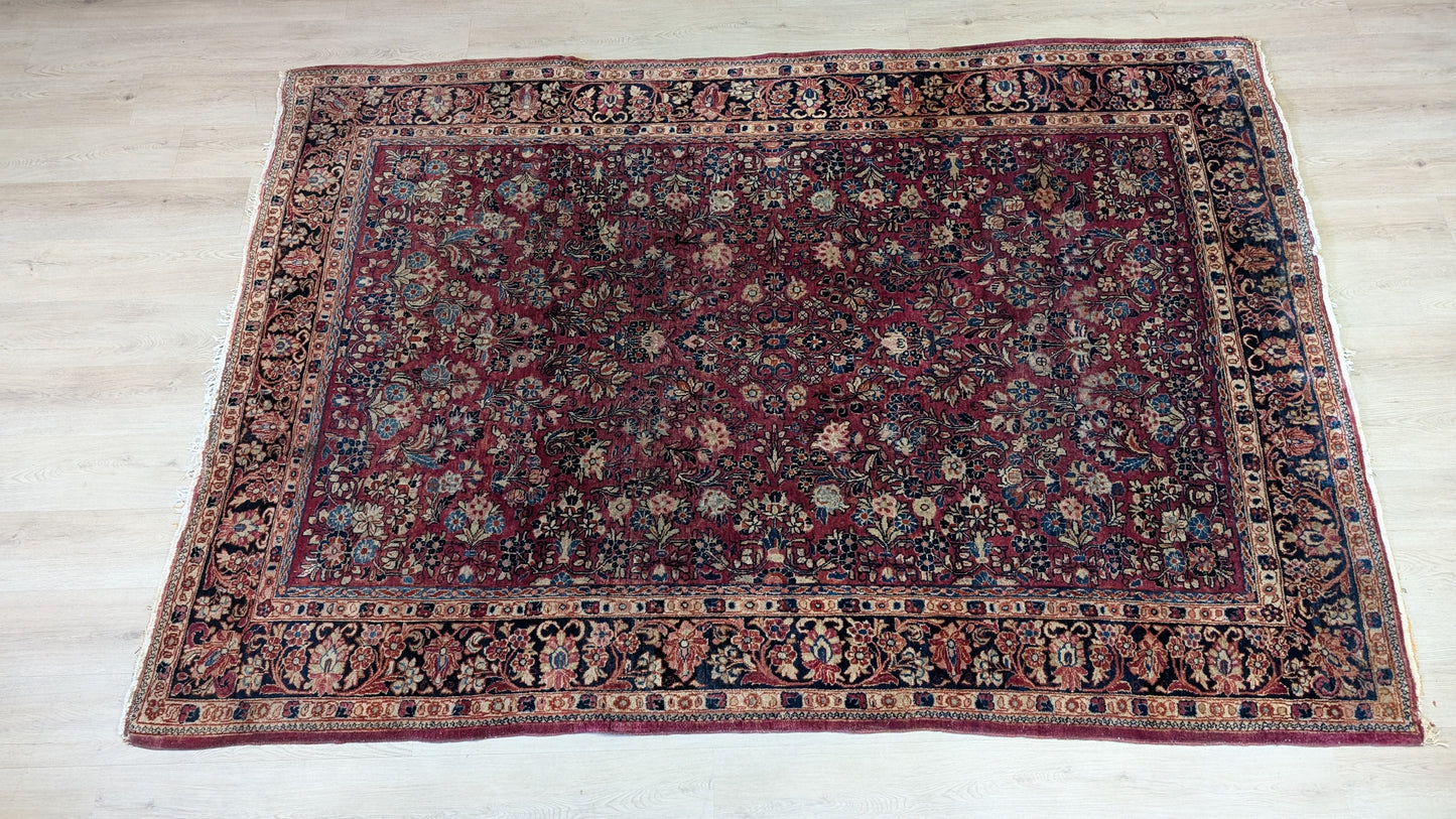 Antique Persian Sarouk Rug, 6x9